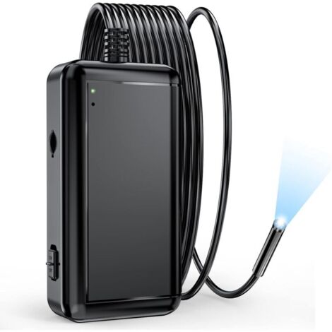 SABIR Caméra endoscopique WiFi 5,5 mm, caméra d'inspection endoscopique sans fil 5.0 MP HD 1920p Caméra serpent Caméra étanche IP67 pour Android iOS iPhone Samsung Smartphone—(5 m)