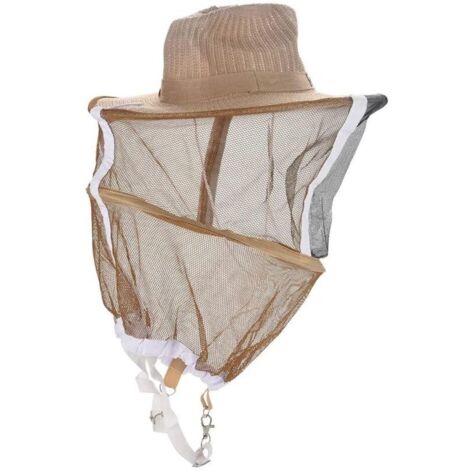 SABIR Chapeau d'apiculteur, Chapeau d'apiculteur Jardin Durable Garde Anti Moustique Abeille Insecte Bug Visage Tête De Cowboy Voile