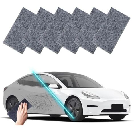 SABIR Chiffon Flash pour rayures de voiture, adapté aux taches d'eau et aux rayures sur toutes les surfaces de voiture (lot de 6)