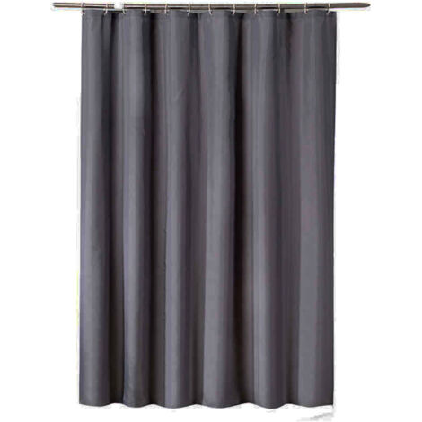 SABIR Cloison Amovible Décoration Maion Separation de Piece Rideau à Oeillets Isolation Lumineux Anti Bruits Tissu Lourd, 240 x 200 cm, Gris, Lot de 1
