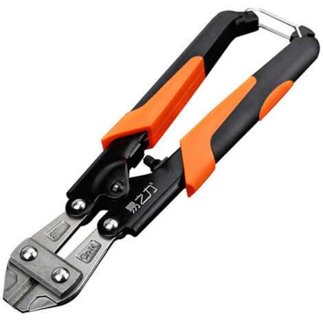 SABIR Coupe-boulon 215 mm Cr-V Coupe-boulon pour fil, fil, câble, chaîne, treillis métallique, ressort avec poignée confortable en caoutchouc souple