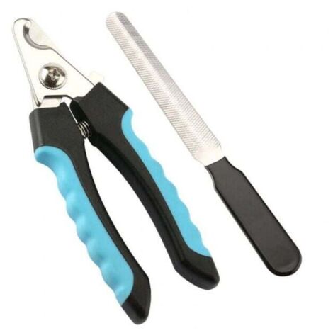 SABIR Coupe-ongles pour chiens, coupe-ongles pour chats, coupe-ongles avec entretoises, coupe-ongles pour animaux de compagnie avec limes à ongles, pour chiens et chats de grande, moyenne et petite ta