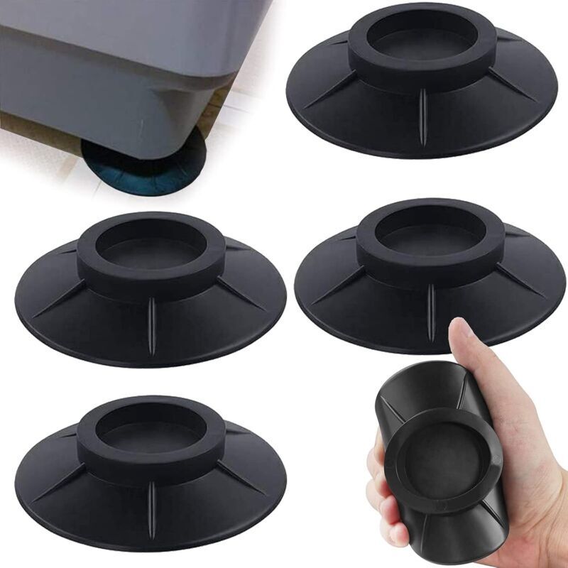 SABIR Coussinets de Machine à Laver,4Pcs Coussinets pour Pieds de Machine à Laver Tapis Anti-Vibration Coussinets Amortisseurs Anti-Vibration en