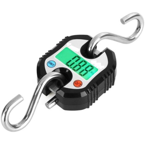 SABIR Crochet peseur 150kg - peson dynamomètre LCD Balance Industrielle pèse Poids 150kg