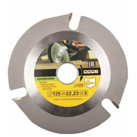 SABIR Disque meuleuse pour bois 125 mm - Disque à tronçonner pour bois - Disque à découper pour meuleuse d'angle