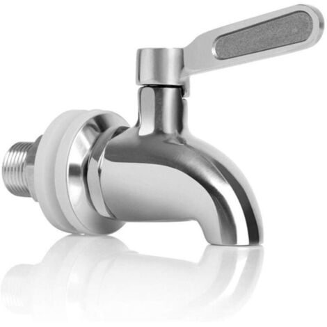 SABIR Distributeur de Boissons en Acier Inoxydable Robinet de Robinet de Remplacement pour Homebrew Barrel Fermenter Vin Bière Distributeur de jus de Boisson Spigot