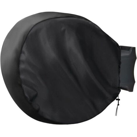 SABIR Enrouleur tuyau d'arrosage rétractable 55 x 55 x 30 cm Housse imperméable en tissu Oxford Protection UV et coupe-vent