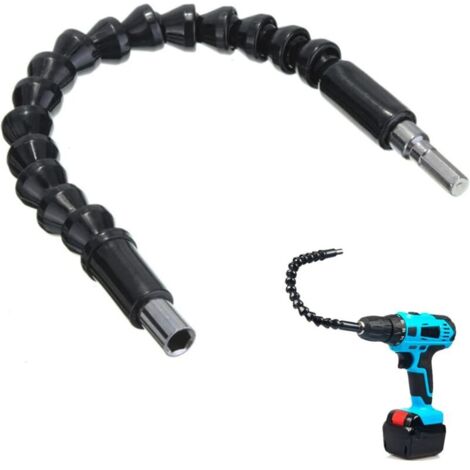 SABIR Extension de Foret Flexible, Rallonge de Tournevis Flexible, Tige Hexagonale Connexion Tournevis Pointe D'arbre, Rallonge Flexible pour Perceuse Tournevis