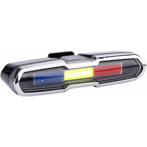 SABIR Feu arrière de vélo de LED, LED Rechargeable par USB Cyclisme de vélo de Montagne de vélo d'avertissement de feu arrière arrière