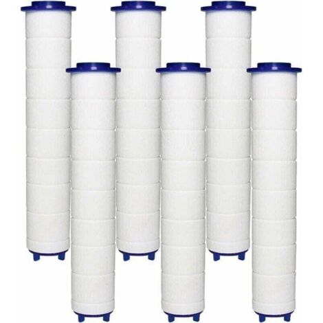 SABIR FILTER Pommeau Douche 6 Filtres en Coton PP, Élément Filtrant en Coton PP pour Douchette et Filtre Ionique, pour Pommeau Douche Pluie,de