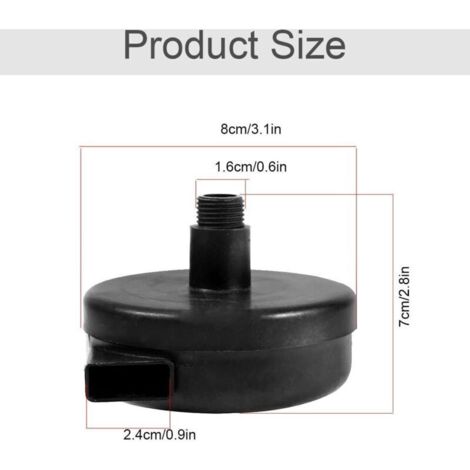 SABIR Filtre silencieux à air comprimé - 4 Pcs Compresseur d'air Filtre Silencieux, 3/8" 16mm Male Filetage Metal Coque Air Compresseur Silencieux Filtre pour les chaudières à compresseur d'air