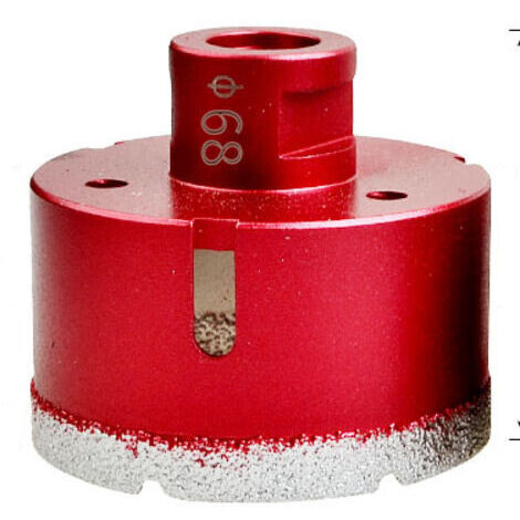 SABIR Foret diamanté avec filetage M14, foret à trous creux brasé haute performance pour carrelage/granit/marbre/porcelaine/verre/céramique (68 mm)