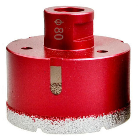 SABIR Foret diamanté avec filetage M14, foret à trous creux brasé haute performance pour carrelage/granit/marbre/porcelaine/verre/céramique (80 mm)