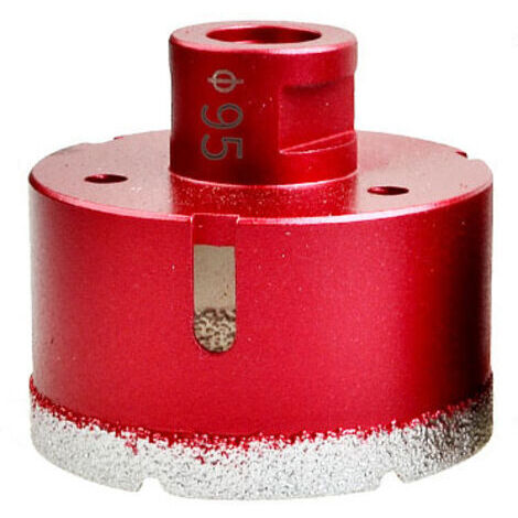 SABIR Foret diamanté avec filetage M14, foret à trous creux brasé haute performance pour carrelage/granit/marbre/porcelaine/verre/céramique (95 mm)