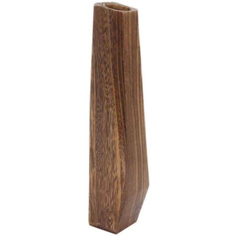 SABIR Grand vase de sol surdimensionné en bois de bambou, décoration rétro vintage