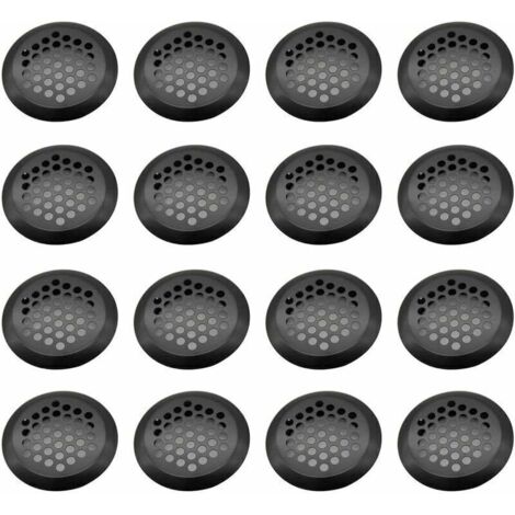 SABIR Grille Ventilation Inox Ronde, 16 Pièces Maille Trou D'aération, Acier Inoxydable Grille D'aération Trou, Grille D'évacuation Ventilation, pour Armoire Cuisine, Meubles, Armoire à Chaussures(3