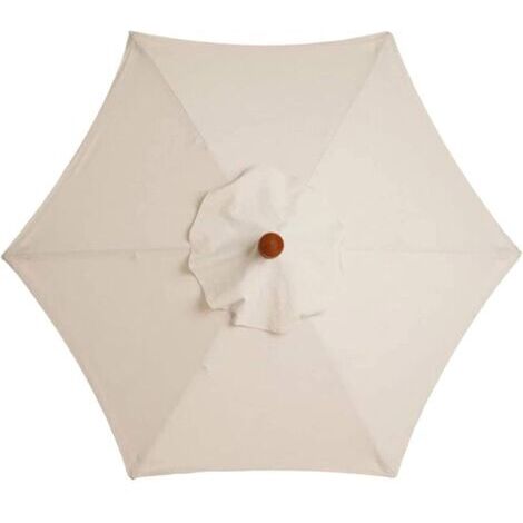 SABIR Housse de parasol 2 m – Tissu polyester double couche imperméable – Résistante aux UV – Compatible bois, acier, aluminium