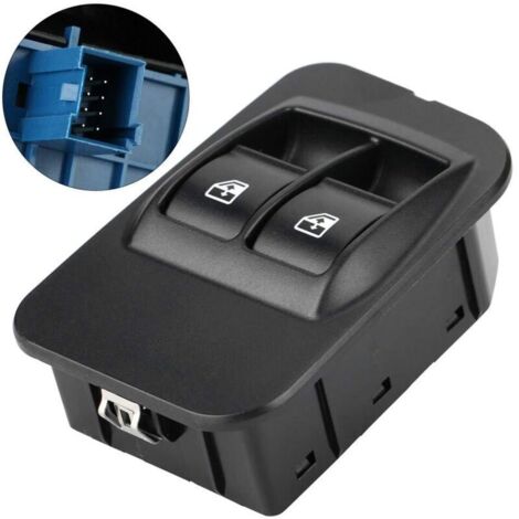SABIR Interrupteur lève vitre 6490.G8 pour Nemo Doblo Fiorino Qubo Bipper Combo 735461275 Bouton de Lève Vitre Electrique.Interrupteur de Commande de Fenetre
