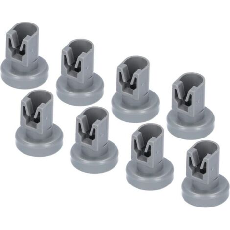 SABIR Jeu de 8 roulettes de panier supérieur pour lave-vaisselle Roulettes de panier à vaisselle en plastique résistant à la chaleur Convient pour AEG Favorit, Privileg, Zanussi, Juno