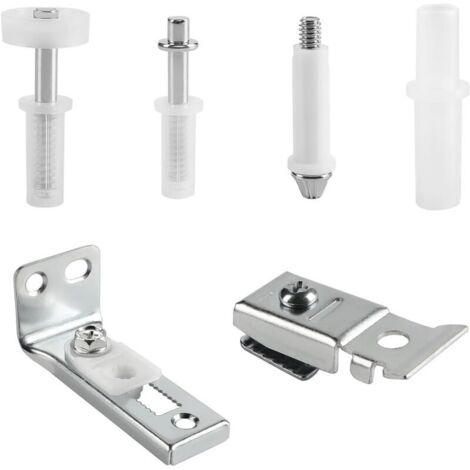 SABIR Kit de réparation de porte pliable 6 pièces avec pivots de 0,95 cm, roue de guidage de 2,2 cm à 2,5 cm et supports pour porte pliante en accordéon
