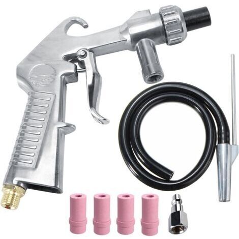 SABIR Kit de sableuse sableuse siphon alimentation pistolet buse de décapage de rouille cabinet de sablage sablage
