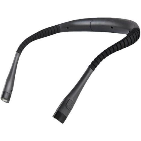 SABIR Lampe de lecture rechargeable pour le cou, lampe de chevet, 3 couleurs, 6 niveaux de luminosité, bras pliable, longue durée de vie de la batterie, idéale pour la lecture, le tricot, le raccommod