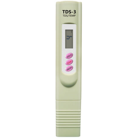 SABIR LCD TDS-3 Mètre pour Qualité de l'eau Potable Testeur Numérique Température PPM Test Mesureur Pen Analyseur pour Mesurer l'eau Potable,Culture Hydroponique, Aquarium, Piscine et Spa，T-Audace