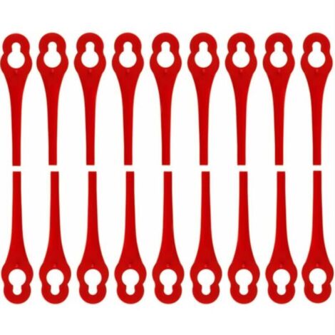 SABIR Lot de 100 Lames de Rechange pour Florabest Coupe Bordure LIDL FRTA 20 A1,FAT 18B2, FAT 18B3