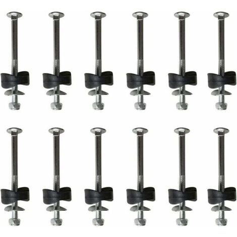 SABIR Lot de 12 entretoises de trampoline avec vis pour fixer le trampoline - Accessoires de rechange pour trampoline--