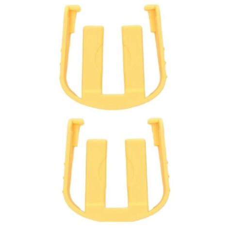 SABIR Lot de 2 rondelles de voiture, autres outils de jardin, connecteur rapide, boucle, clip en C, pièces de rechange, convient pour Karcher K2, K3, K7, jaune