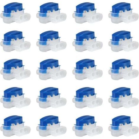 SABIR Lot de 20 Connecteurs de Câble Remplis des Résines pour Robot Tondeuse Automower..