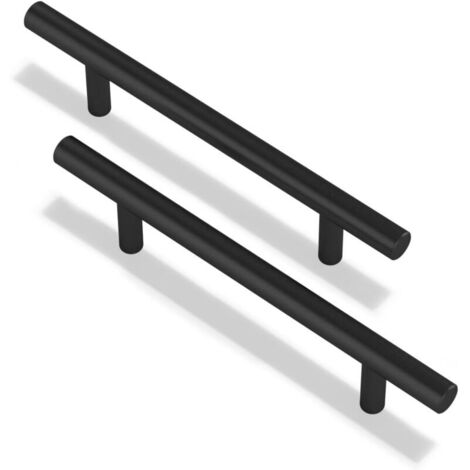 SABIR Lot de 5 poignées de cuisine 96 mm avec vis en acier inoxydable pour armoire, placard, poignée de porte pour tiroir de cuisine, chambre à coucher (5 Pcs, 96 mm)