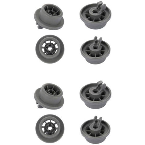 SABIR Lot de 8 Roulettes de Lave-vaisselle pour Panier Inférieur, roulettes panier lave-vaisselle,Roues de Lave-vaisselle pour Siemens, Bosch 165314