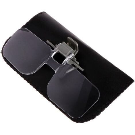 SABIR Loupe de Style Lunettes 2X avec Clip pour la Lecture