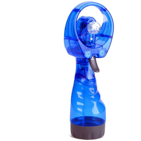 SABIR Mini Ordinateur de Poche Ventilateur de Ventilation Spray d'eau portatif Opération de Batterie de Mode Cou, bleue