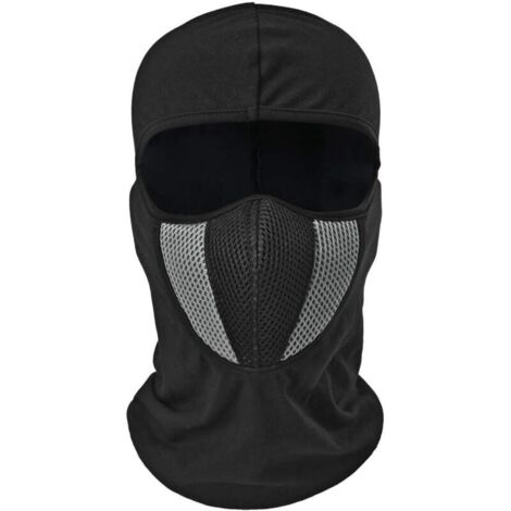 SABIR Multifonction Ultra léger,Cagoule Respirante Coupe-Vent Masque Cache-Cou Anti Poussière/Froid,Femme Homme Casques élastique Tour de Cou pour Randonnée Moto Vélo Tactique Escalade