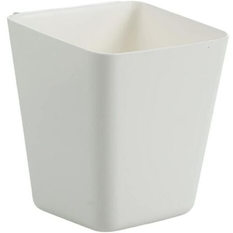 SABIR Organiseur de bureau, étagère de rangement, étagère suspendue, boîte de rangement, petite boîte, porte-stylo, panier de rangement simple, boîte de rangement de bureau divers, lot de 3 (blanc)