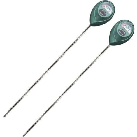 SABIR Pack de capteur d'humidité du sol avec sonde longue pour une utilisation en profondeur, capteur de surveillance de l'eau, hygromètre pour grandes plantes en pot d'intérieur et d'extérieur, fleur