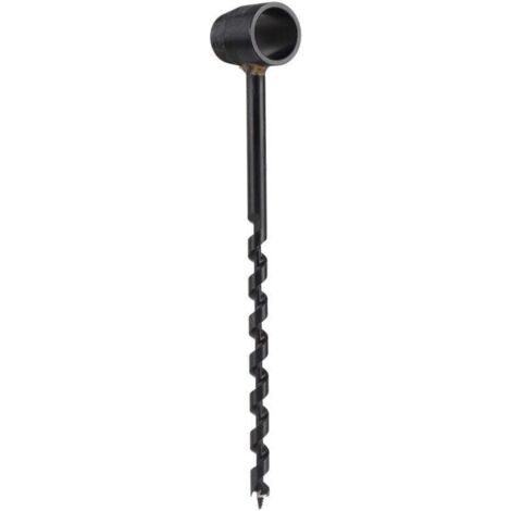 SABIR Perceuse à tarière manuelle noire haute dureté légère perceuse de survie portable pour le travail du bois sauvage 10-260mm/0.39-10.24in Autre outil du menuisier