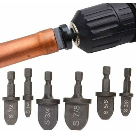 SABIR Pièce Pièce Expander Roulement, Coupe-tube Cuivre Poignée en acier Hexagone Climatiseur Tuyau en cuivre Ensemble d'outils d'emboutissage Tuyau en cuivre Outil multifonction Tornade pour tuyau en