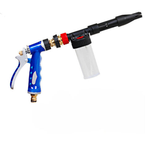SABIR Pistolet à Mousse de Nettoyage de Voiture 2 dans 1 Pistolet d'Arrosage Pulverisateur Voiture Pistolet de Lavage de Mousse de Voiture,