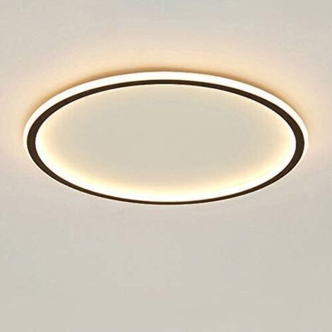 SABIR Plafonnier rond à LED à intensité variable, éclairage annulaire à trois couleurs changeantes, lampe de salon moderne et tendance pour la maison, la chambre à coucher, le bureau (30 cm)