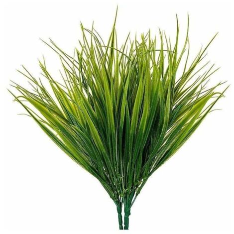 SABIR Plantes Artificielles en Plastique (Lot de 6) - Plante Artificielle Interieur/Extérieur Réaliste pour Maison, Bureau, Jardin et Cuisine - Fausse Plante pour Mariage, Table et Véranda