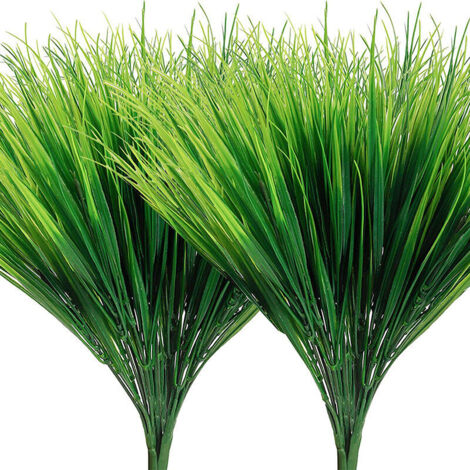 SABIR Plantes Artificielles en Plastique (Lot de 6) - Plante Artificielle Interieur/Extérieur Réaliste pour Maison, Bureau, Jardin et Cuisine - Fausse Plante pour Mariage, Table et Véranda