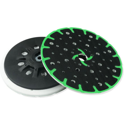 SABIR Plateau de ponçage 150 mm avec aspiration des poussières - Filetage de raccordement M8 - Plateau de ponçage de rechange Festool, compatible avec ponceuse excentrique 150 mm