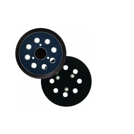 SABIR Plateau et patin de ponçage Lot de 2 disques de ponçage pour ponceuse orbitale aléatoire 125 mm 8 trous compatibles avec Makita M9204 BO5030 BO5031 DBO180Z BO8041 DBO180RMJ BO5041 BO5010 BO50111