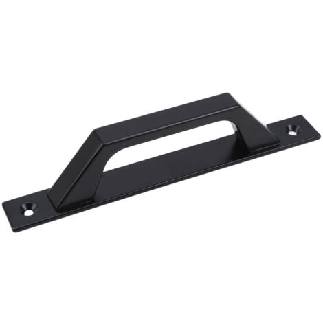 SABIR Poignée en bois 20cm de traction de porte de porte de grange de poignée de porte de porte coulissante en acier au carbone