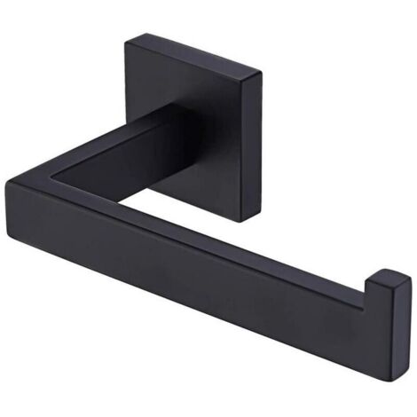 SABIR Porte Papier Toilette Support Mural Porte Rouleau Papier Salle de Bain en Acier Inoxydable SUS304 Derouleur WC Noir Mat, A2572DG-BK Matte Noir