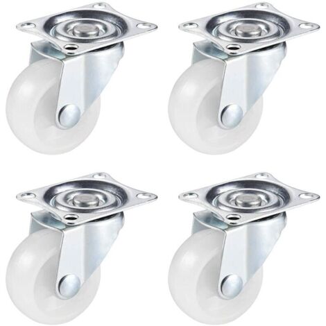 SABIR Roulettes Pivotantes pour Meubles Lourds 4 PCS Roulettes pour Meubles 50MM Roulette Charge Lourde Mini Roulettes Pivotantes，