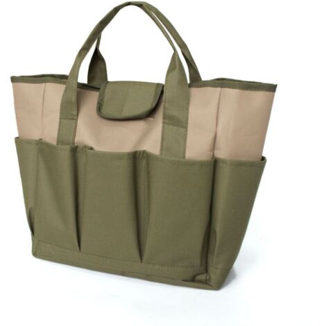 SABIR Sac Fourre-tout de Jardinage Sac de Jardin Compact Sac Fourre-Tout Multifonction Pour Jardinage Et Jardinage avec Poches Sac de Rangement d'Outil de Jardin et Organisateur à la Maison